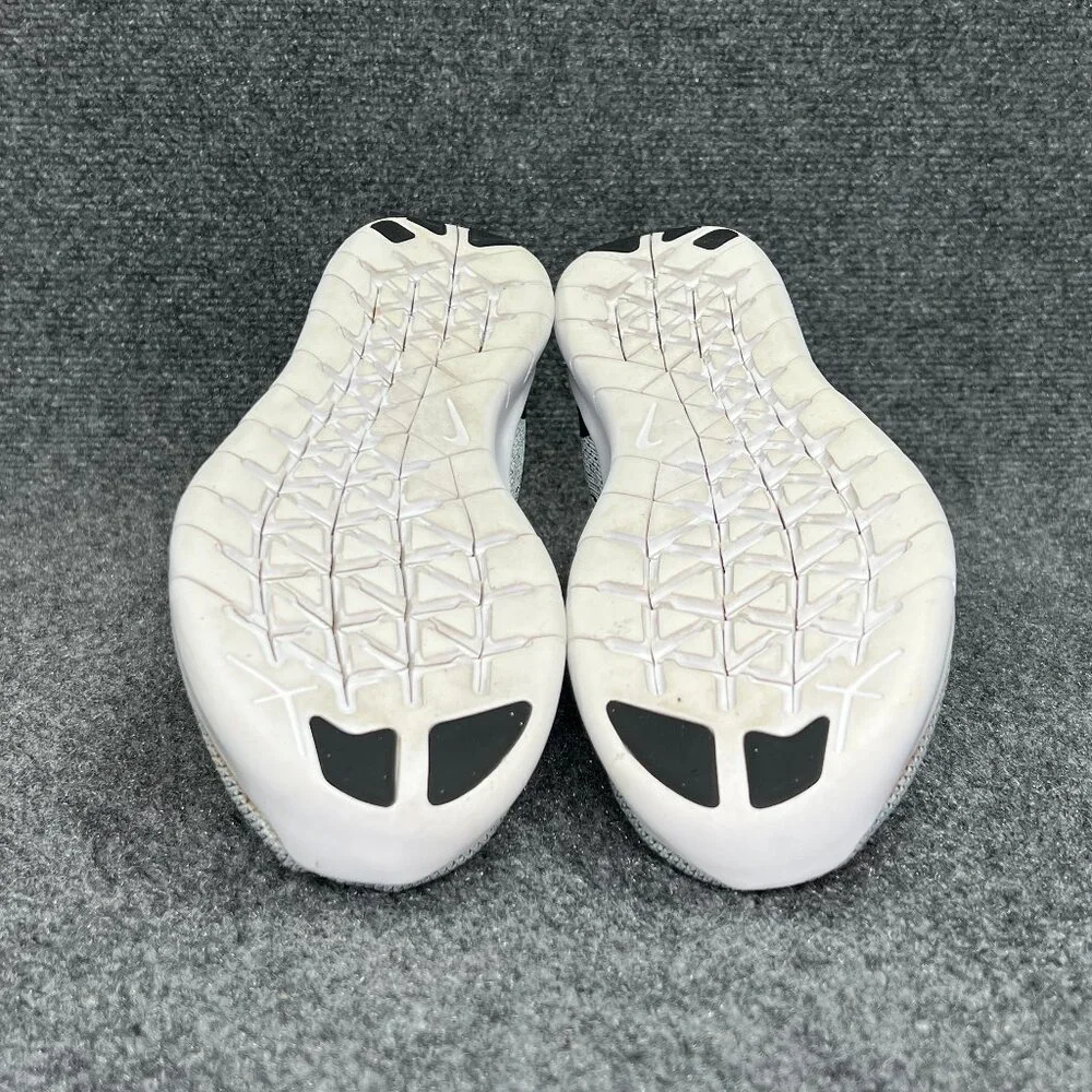 Nike Free RN Running Shoes Youth Size 7 White Black‎ Athletic Training Sneakers